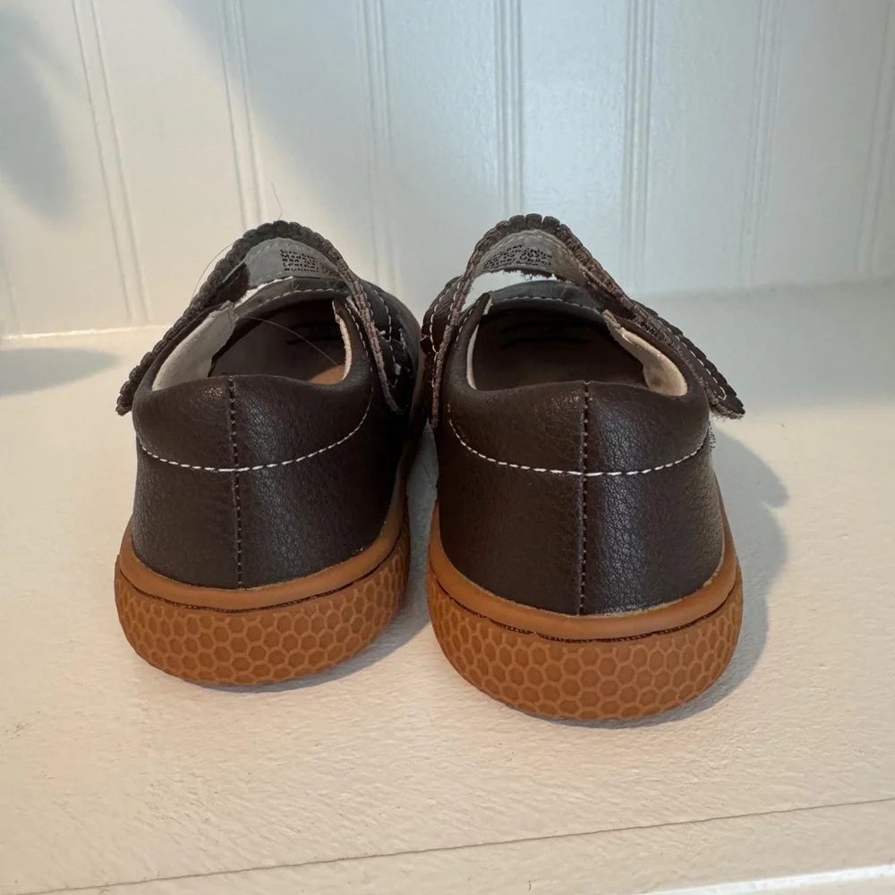 Livie & Luca Brown Girls Mary Jane Dress Shoes